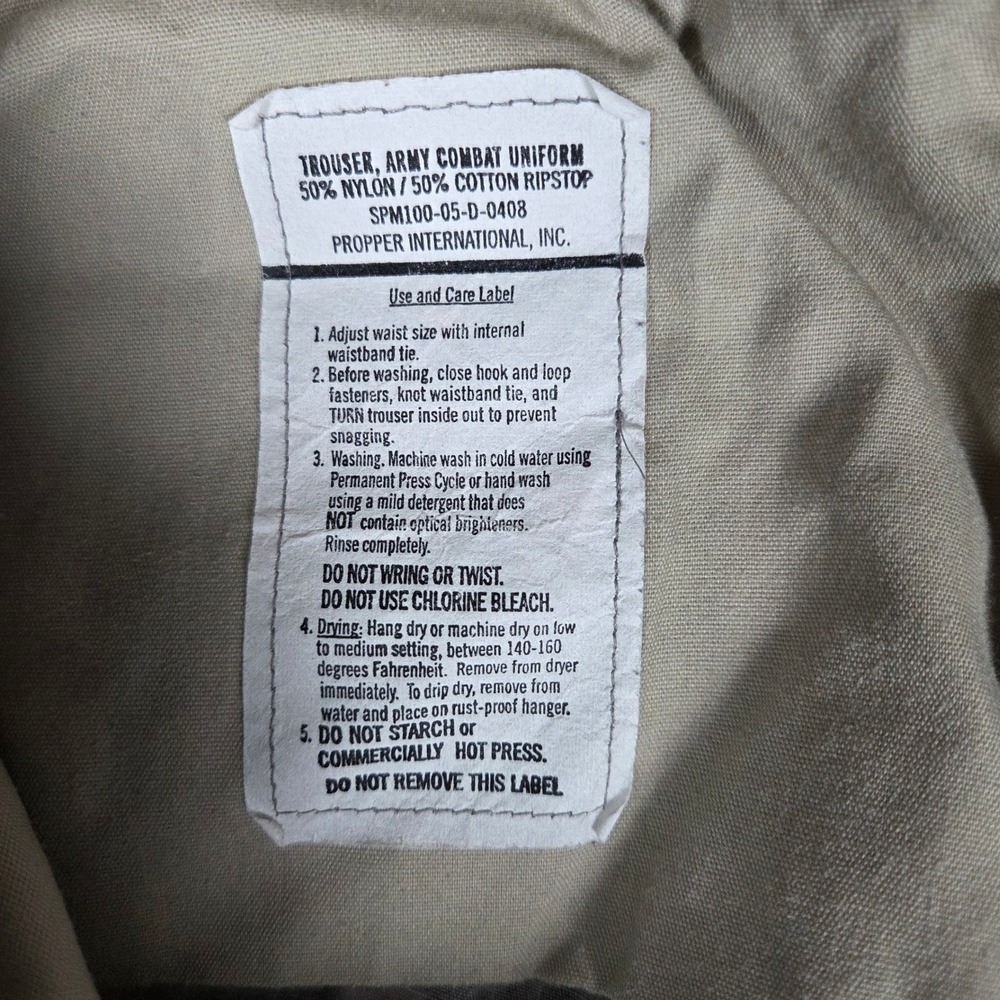 US Army Combat Uniform Trousers Desert Digital Camo Medium Short G3 Cargo‎ Pants - Picture 4 of 9